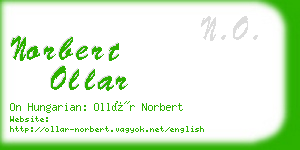 norbert ollar business card